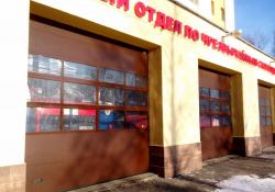 Панорамные ворота. Московский отдел МЧС, г. Минск Панорамные ворота. Московский отдел МЧС, г. Минск